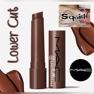 Mac Cosmetics Squirt Plumping Lip Gloss | Lower Cut Brown | Brand New in Box